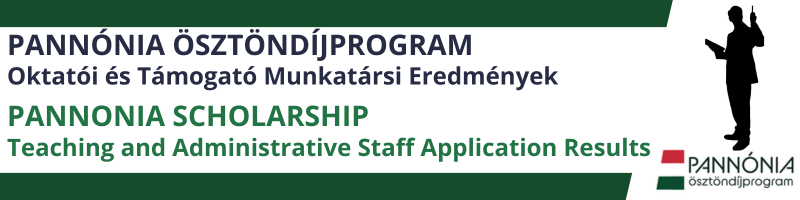 Pannónia Munkatársi Pályázati Eredmények / Pannónia Staff Application Results 2025/2026