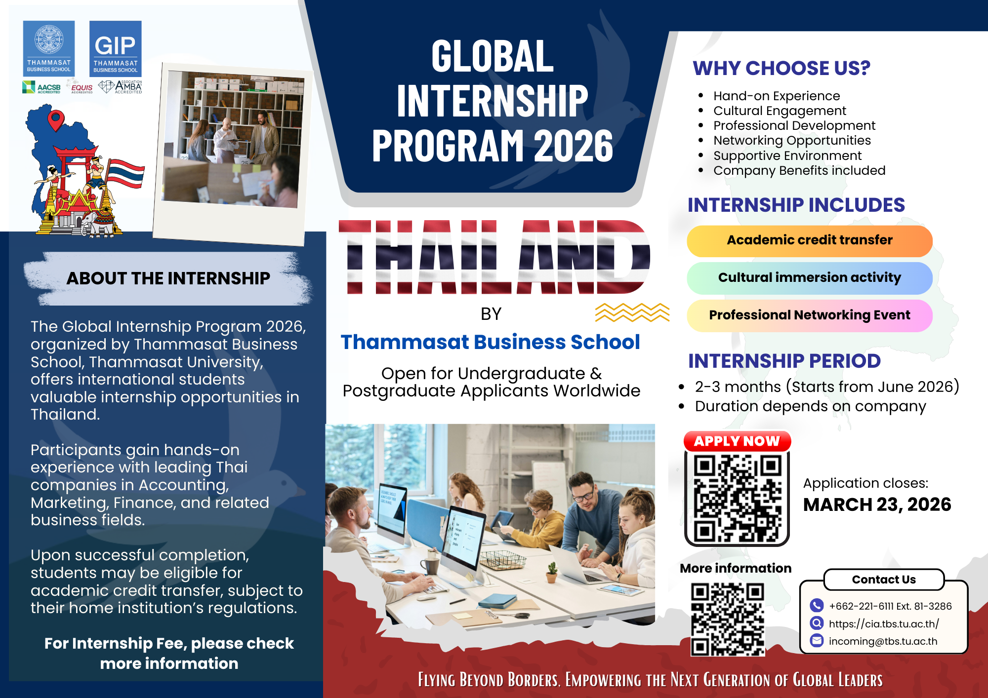 Study Abroad Opportunities at Thammasat Business School