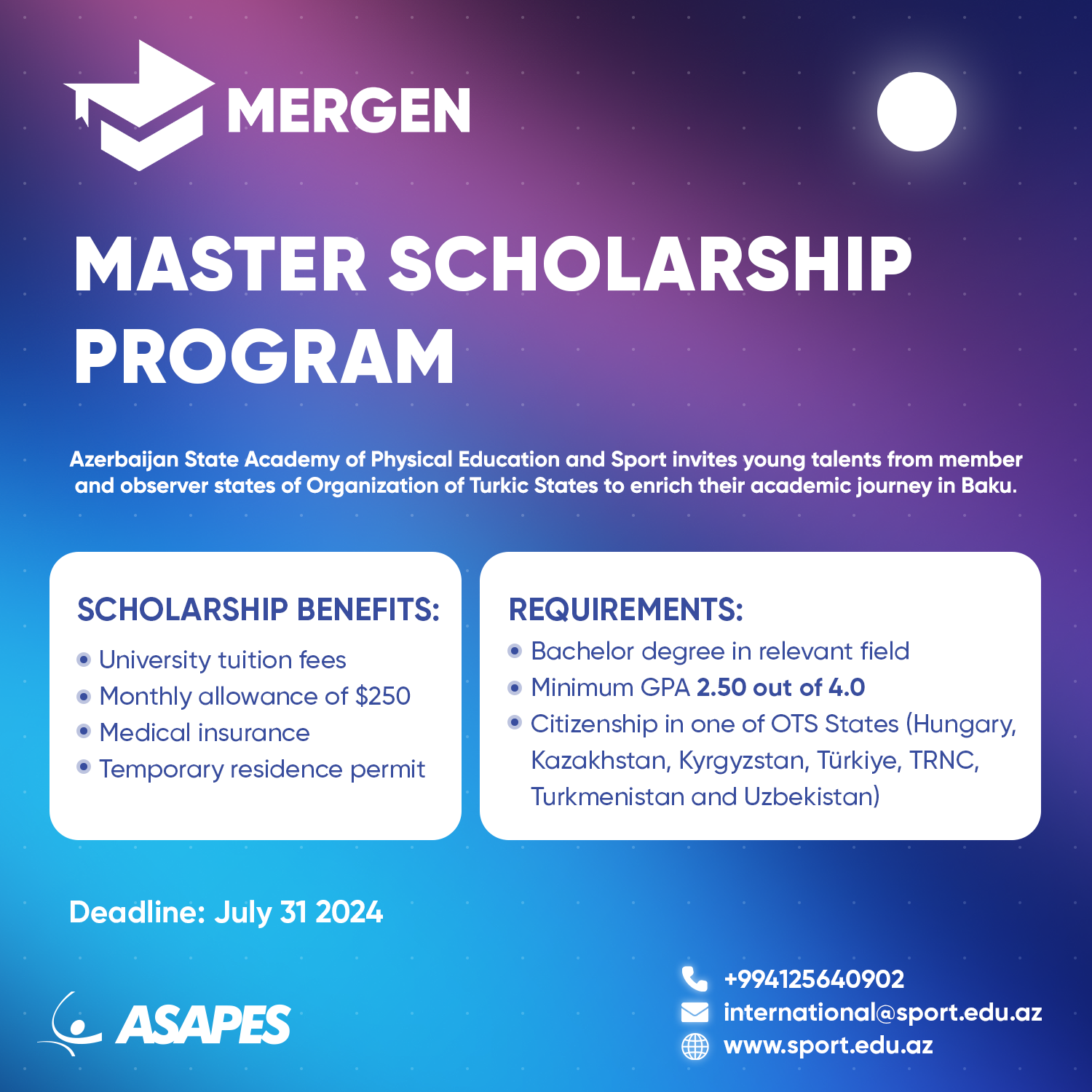 Azerbaijan / Mergen Scholarship Program